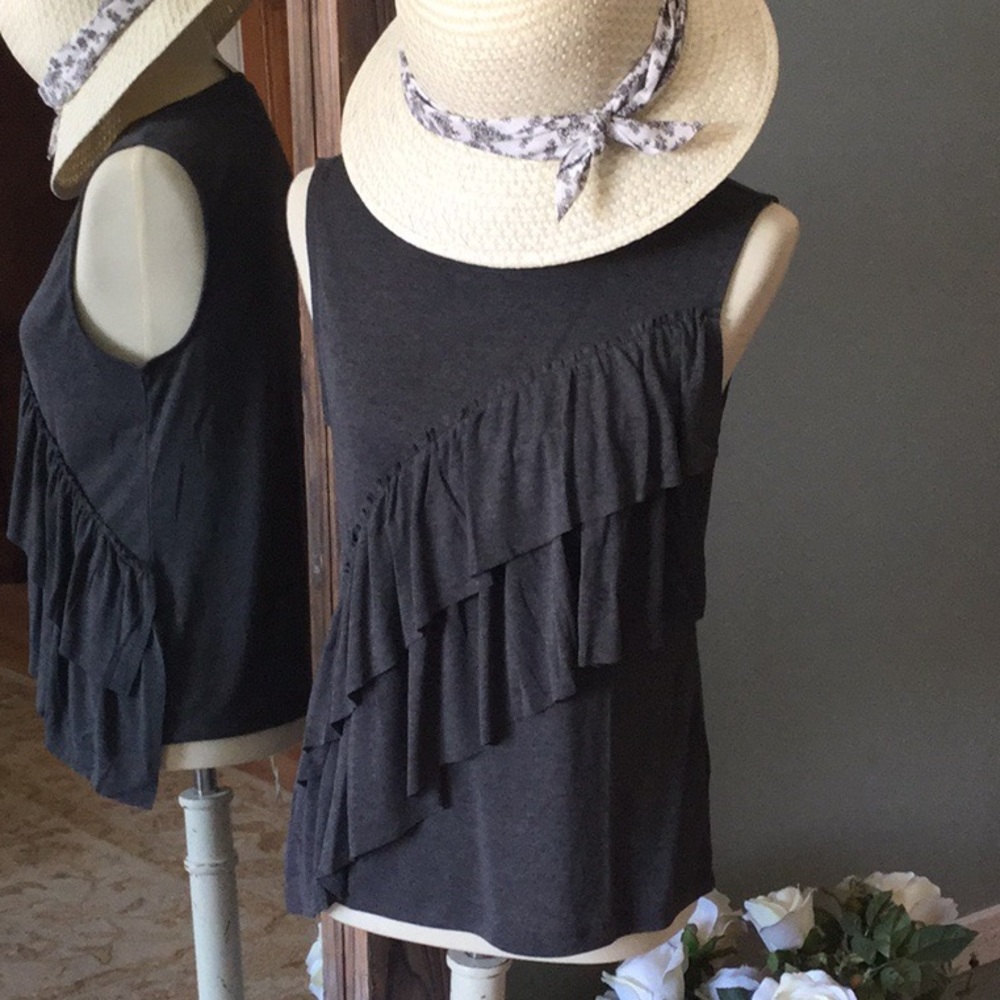 J.Crew Drapey Ruffle Tank Top